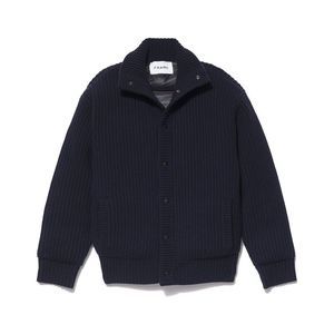 Frame Denim Mens Padded Wool Cardigan, Blue